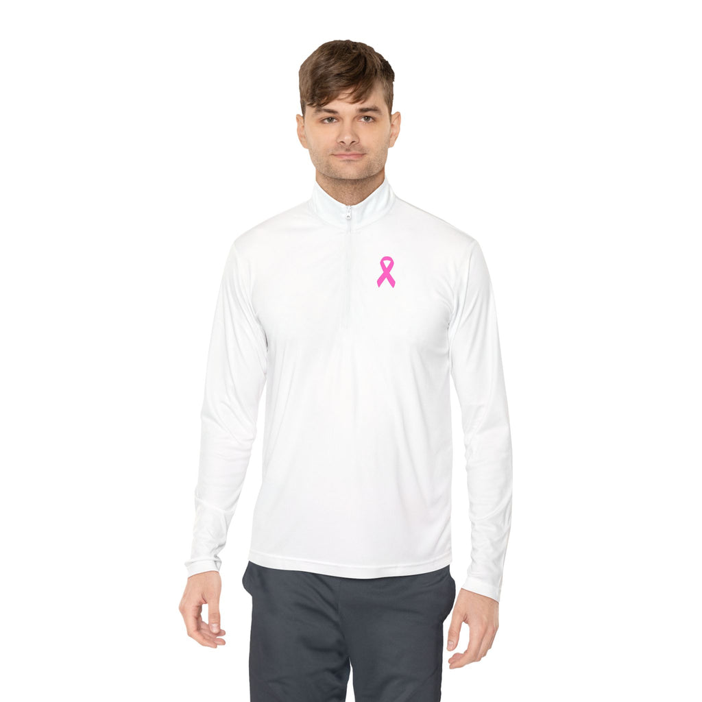 Breast Cancer Quarter-Zip Pullover