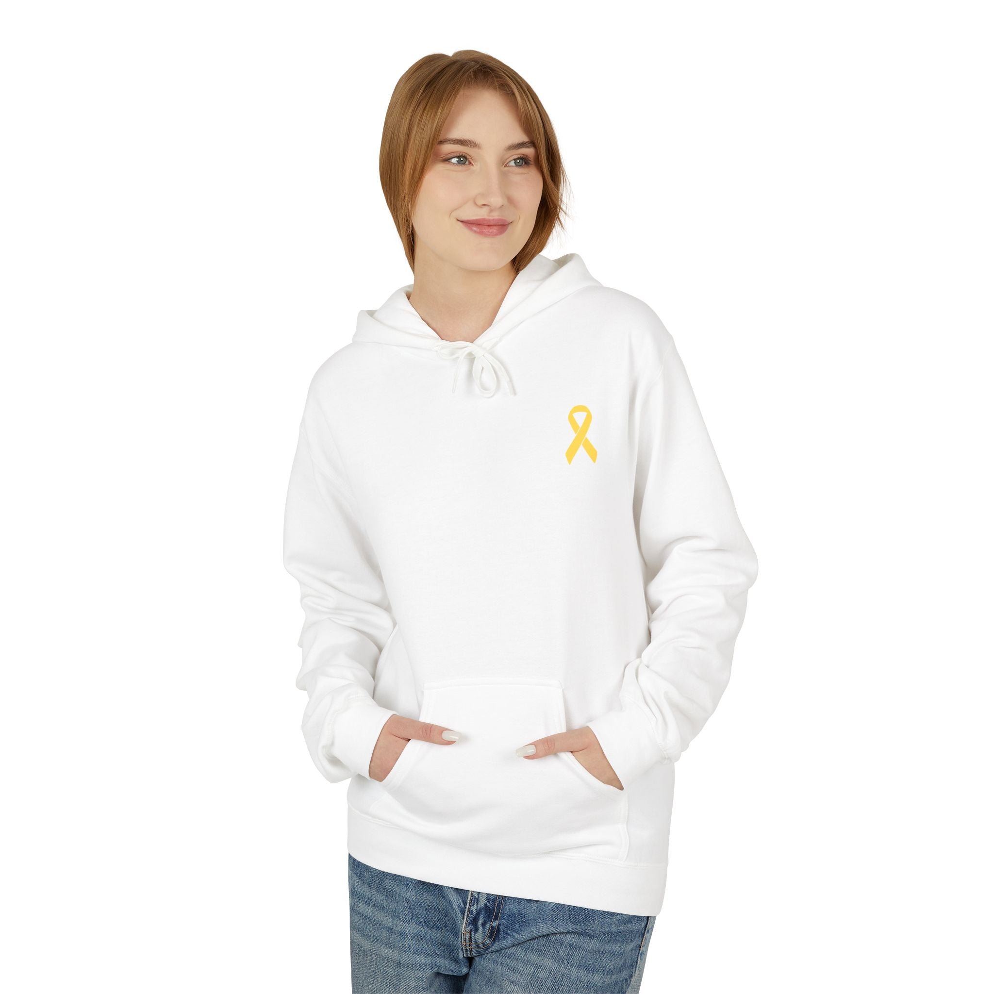 Childhood Cancer Hoodie - Bravery Wears a Smile