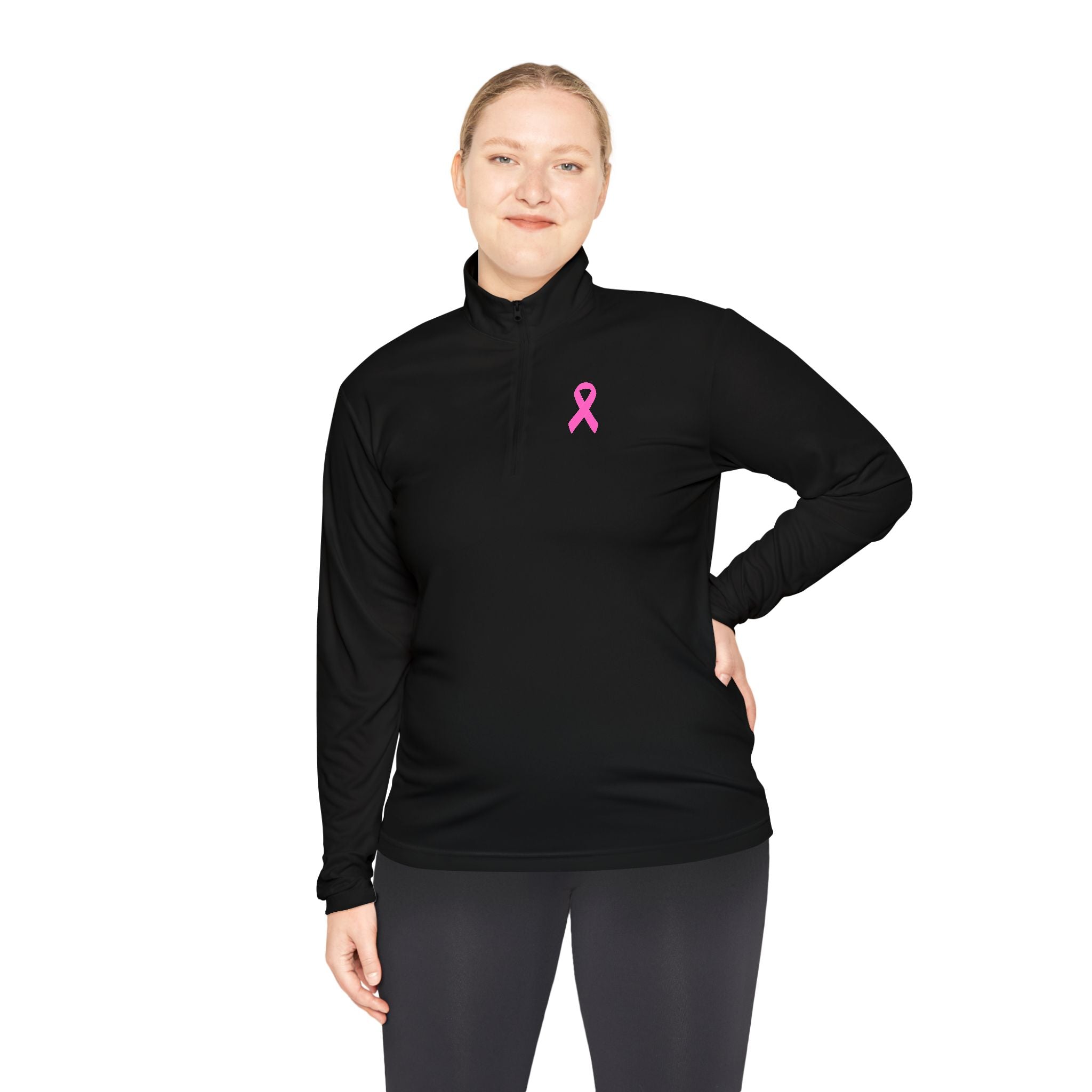 Breast Cancer Quarter-Zip Pullover