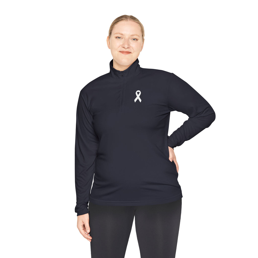 Lung Cancer Quarter-Zip Pullover