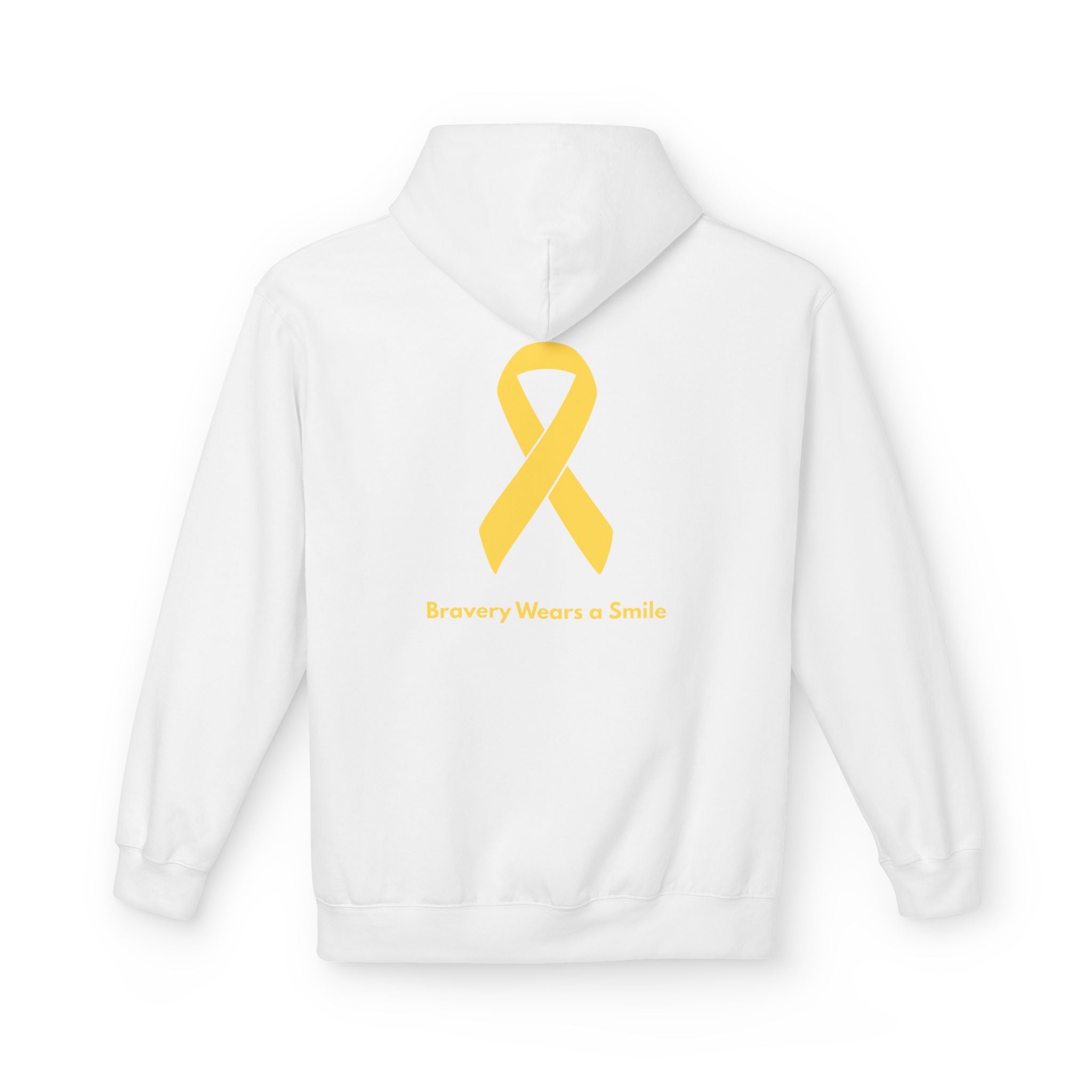Childhood Cancer Hoodie - Bravery Wears a Smile