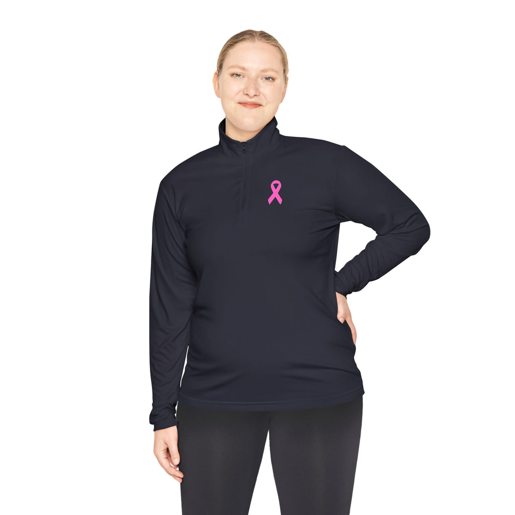 Breast Cancer Quarter-Zip Pullover