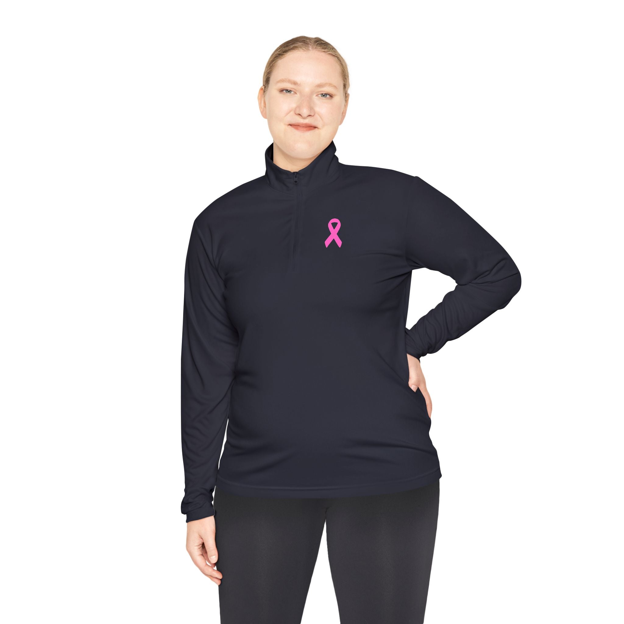Breast Cancer Quarter-Zip Pullover