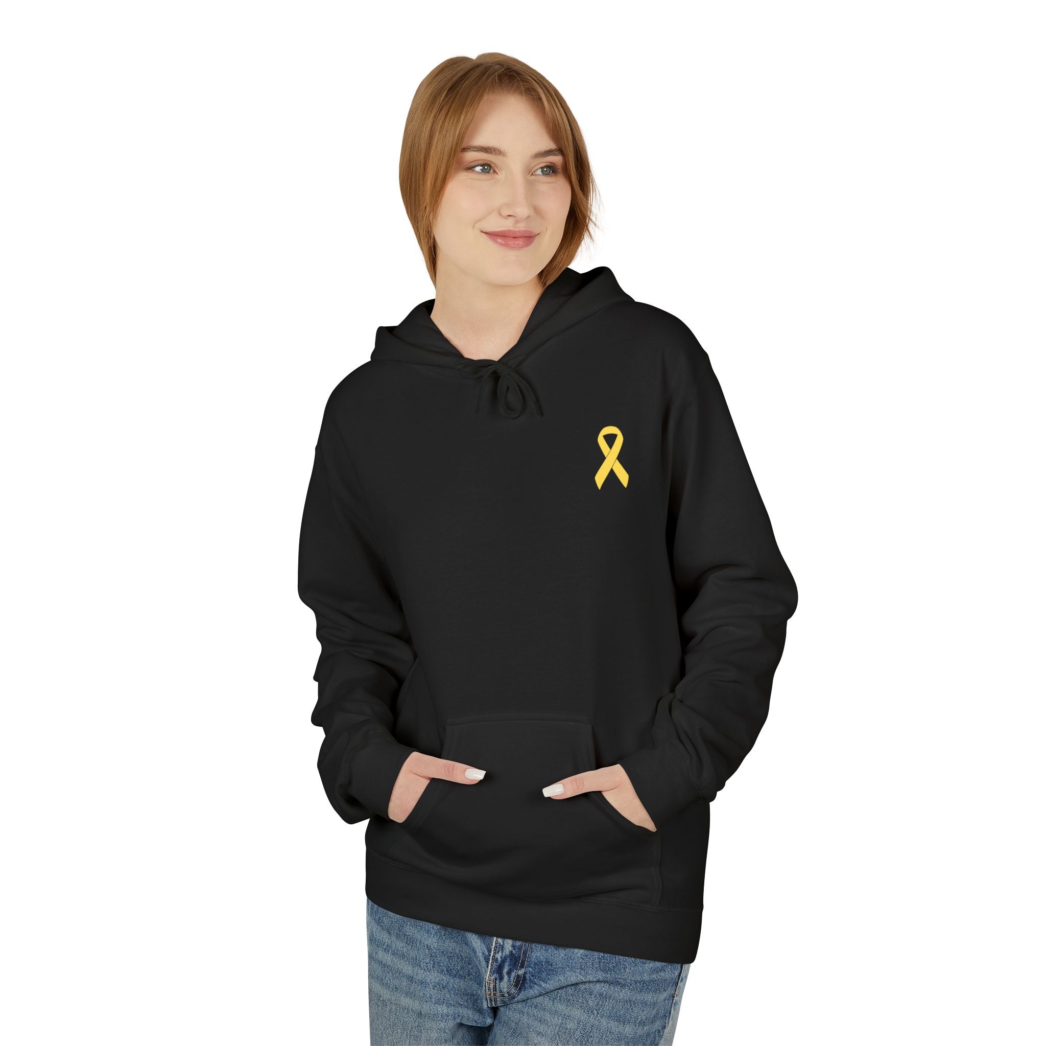 Childhood Cancer Hoodie - Bravery Wears a Smile