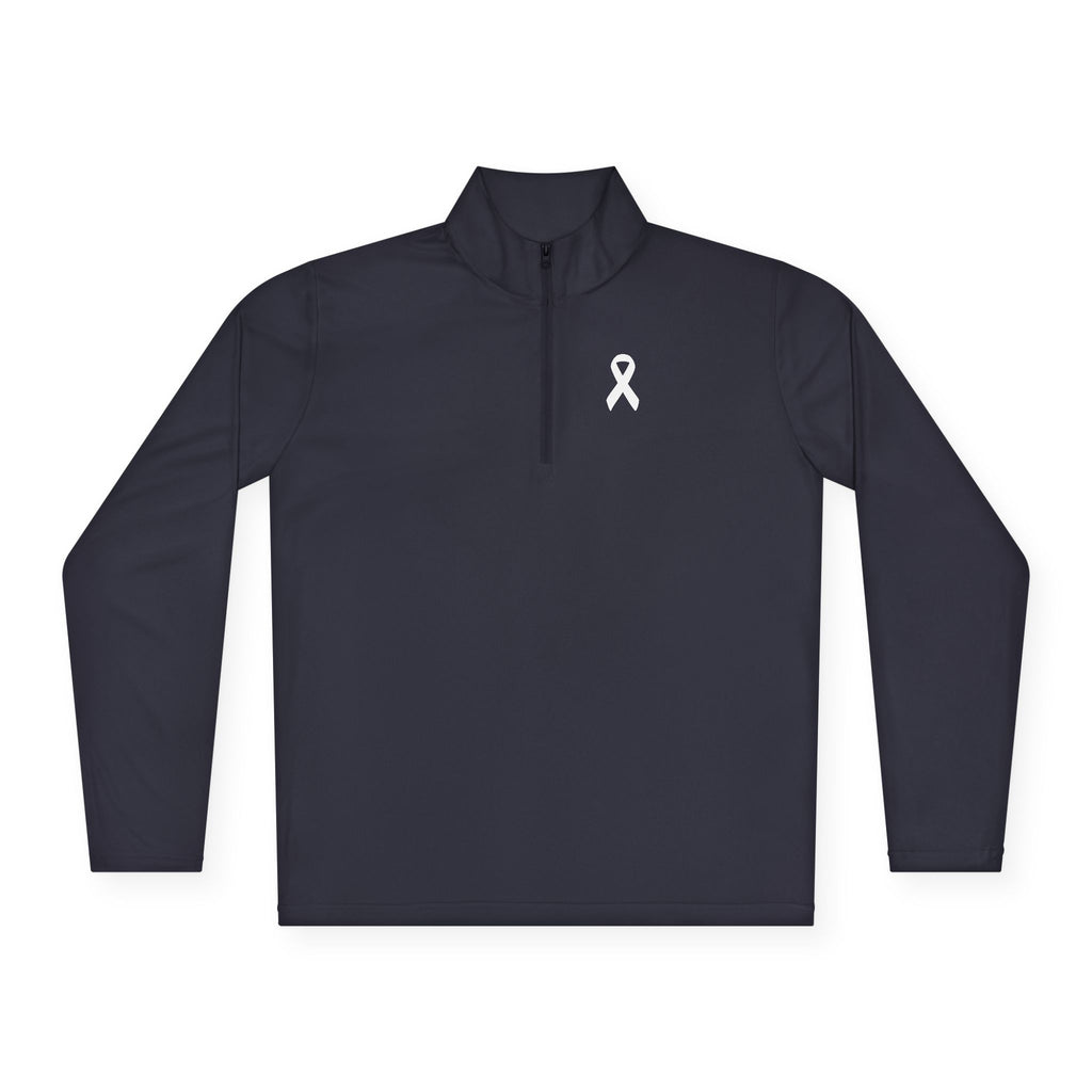 Lung Cancer Quarter-Zip Pullover
