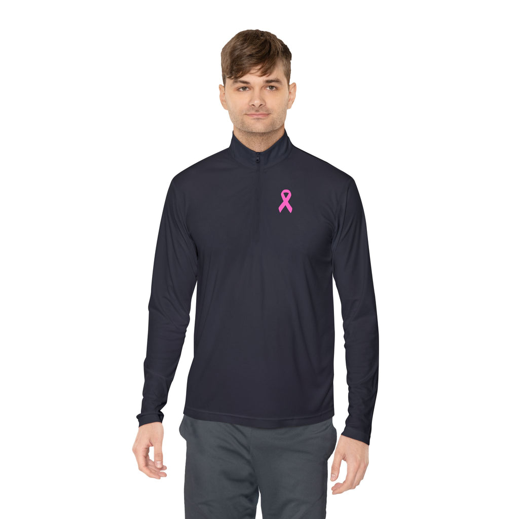 Breast Cancer Quarter-Zip Pullover