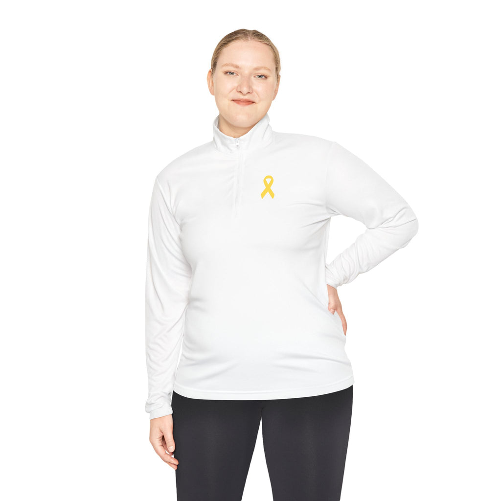Childhood Cancer Quarter-Zip Pullover