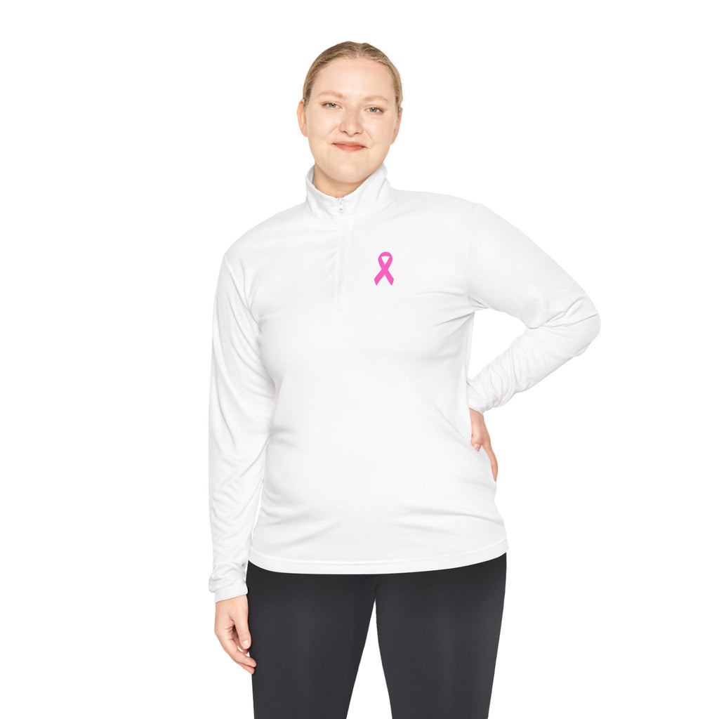 Breast Cancer Quarter-Zip Pullover