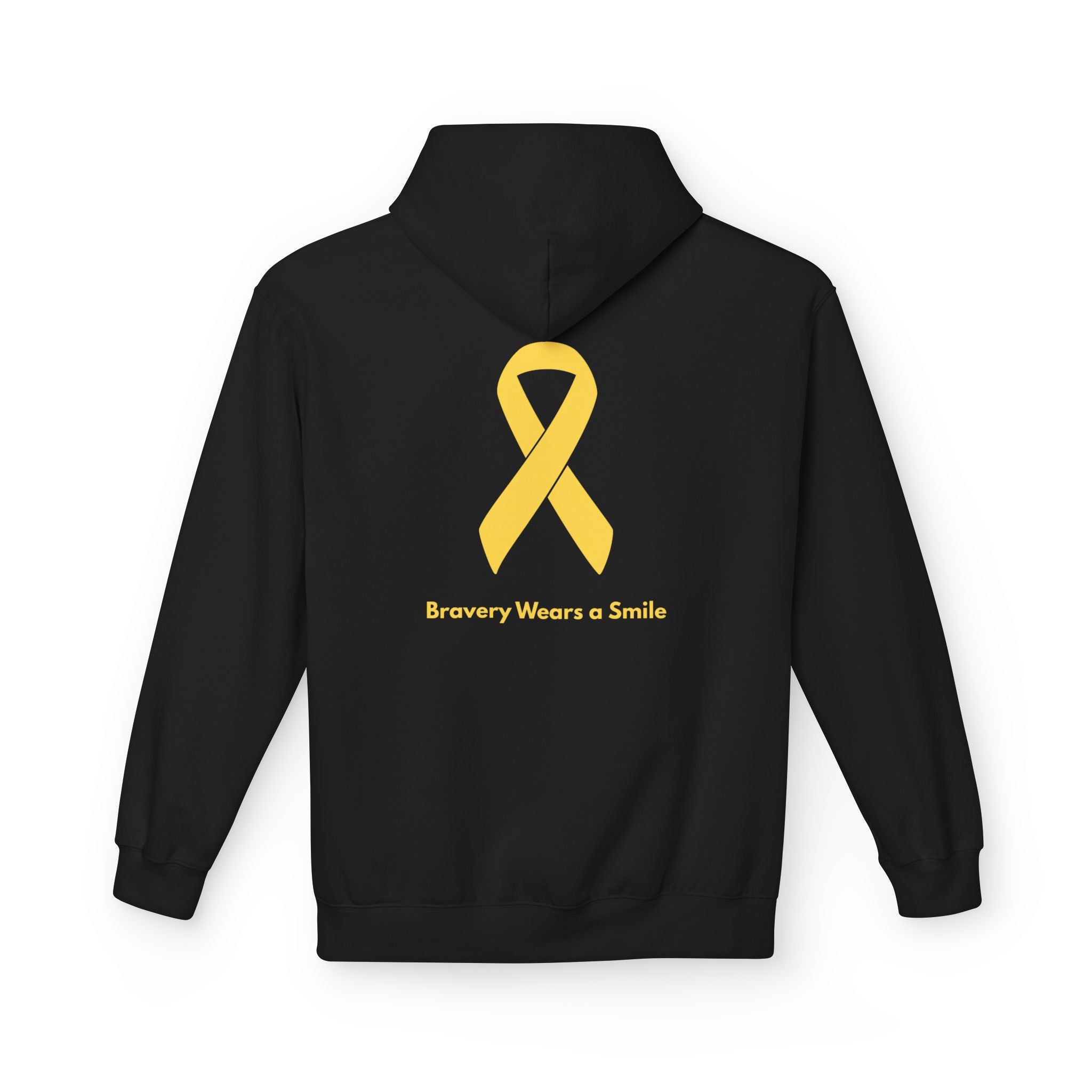 Childhood Cancer Hoodie - Bravery Wears a Smile